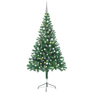 vidaXL Sztuczna choinka z lampkami i bombkami, 150 cm, 380 gałązek wariant 5