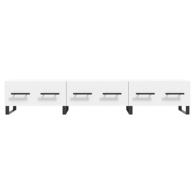 vidaXL Szafka pod TV, biała, 150x36x30 cm, materiał drewnopochodny wariant 5