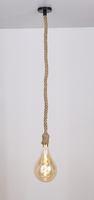 Zawiesie do lampy E27 100cm sznur brązowy 31-04888