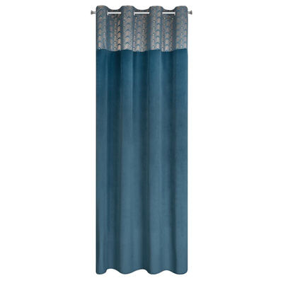 Zasłona Elen niebieska 140x250