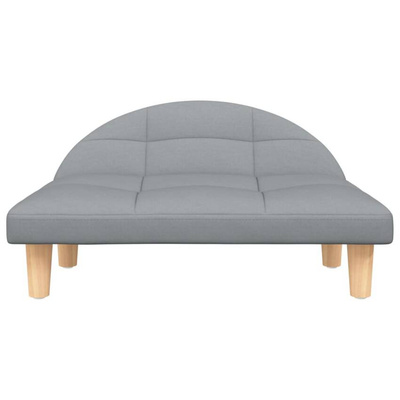 vidaXL Legowisko dla psa, jasnoszare, 70x52x30 cm, obite tkaniną