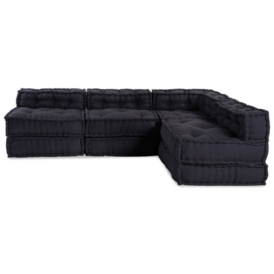 Modularna jednostka sofy 4 pcs antracytowy tkanina