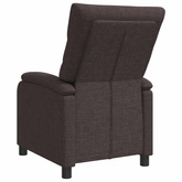 Fotel recliner Ciemny brąz tkanina