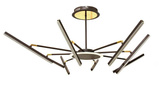 LAMPA DEKORACYJNA SUFIT 38W +  PILOT - BRĄZ - ZŁOTO DL-F07
