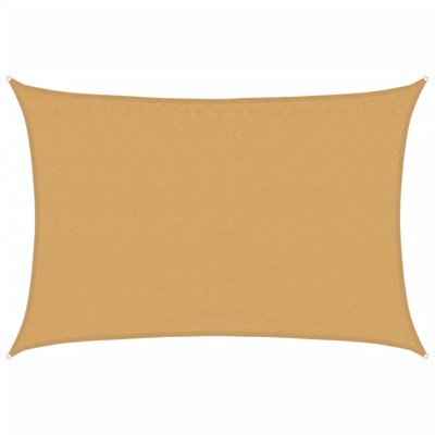 Żagiel przeciwsłoneczny, 160 g/m?, piaskowy, 3,5x5 m, HDPE