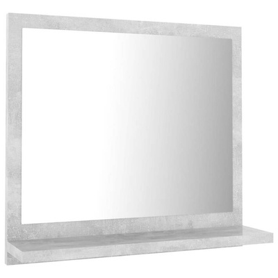 vidaXL Lustro łazienkowe, szarość betonu 40x10,5x37 cm