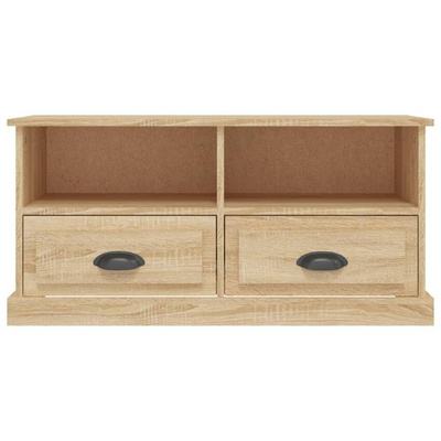 vidaXL Szafka pod TV dąb sonoma 93x35,5x45 cm materiał drewnopochodny