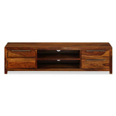 vidaXL Szafka pod TV z drewna sheesham, 120 x 30 x 30 cm