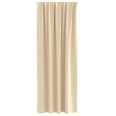 Firany blackout z kółkami 2 pcs Kremowy 245 x 140 cm Poliester