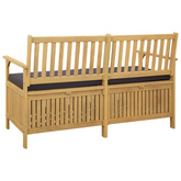 Ławka z miejscem do przechowywania 2 -Seater 148 x 63 x 84 cm
