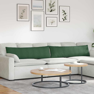 Poduszki na sofę 2 pcs Ciemna zieleń 145 x 40 cm