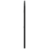 vidaXL Lustro ścienne, czarne, 100x50 cm, zakończone łukiem, żelazo