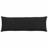 Poduszki na sofę 2 pcs Czarny 120 x 40 cm tkanina
