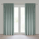 Zasłona Roses miętowa 140x270