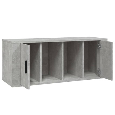vidaXL Szafka pod TV, szarość betonu, 100x35x40 cm model standard