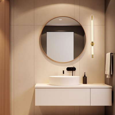 BATUTA 2 lampa kinkiet patyna 14W LED 3000K klosz biały