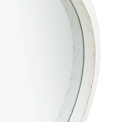 vidaXL Lustro ścienne na pasku, 40 cm, białe