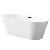 Wanna wolnostojąca 170 cm limnos z syfonem czarny AN-00-140-KPL Invena