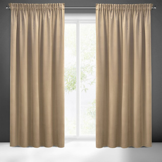 Zasłona Pier ciemnobeżowa 140x270