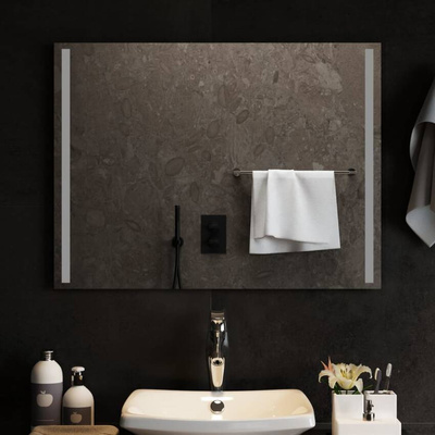 Lustro łazienkowe z LED, 80x60 cm vidaXL