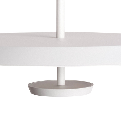 Lampa Wisząca okrągła Biała ?40cm 10W Abruzzo Rotonde