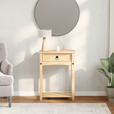 Stolik konsolowy Corona, 55x35x73 cm, lite drewno sosnowe