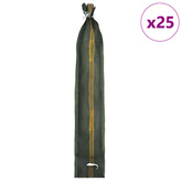 Worki z piaskiem 25 szt. Ciemna zieleń 120 x 27 cm HDPE
