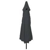 Parasolka ogrodowa Antracyt 394 x 394 x 248 cm Poliester i Stal