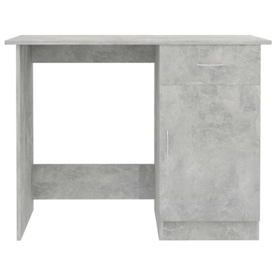 vidaXL Biurko, szarość betonu, 100x50x76 cm, materiał drewnopochodny