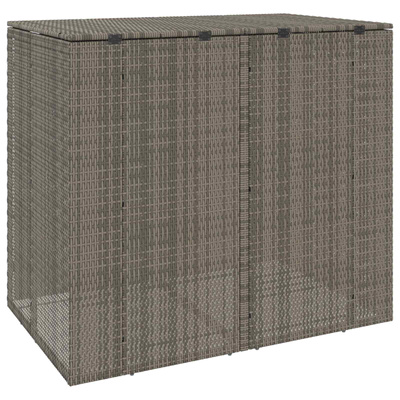 Pojemnik na śmieci 2 pcs Szary 130 x 80 x 115 cm Polietylen