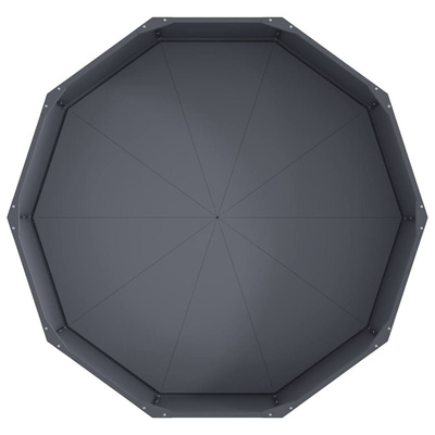 Donica Antracyt 120 x 120 x 35 cm Stal
