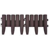 Obrzeża trawnikowe, 36 szt., brązowe, 10 m, PP