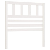 Wezgłowie łóżka, białe, 81x4x100 cm, lite drewno sosnowe