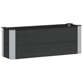 Podniesiona rabata ogrodowa Czarny 100 x 30 x 36 cm