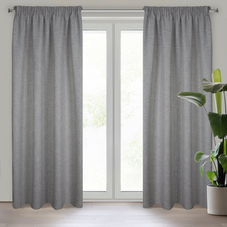 Zasłona Jula popielata 140x270