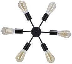 Sparta lampa wisząca czarny 6X60W E27 36-09395 