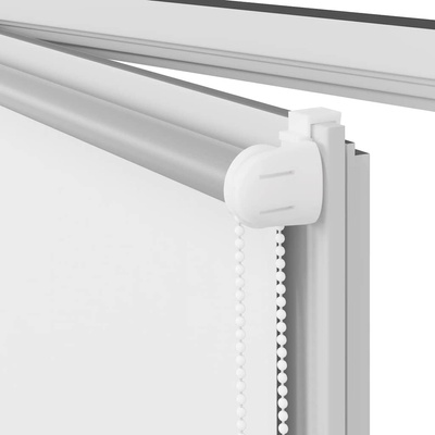 Roleta zaciemniająca biała 40x150 cm Szerokość tkaniny 35,7 cm