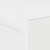 Wiszące szafki nocne, 2 szt., białe, wysoki połysk, 40x30x15 cm