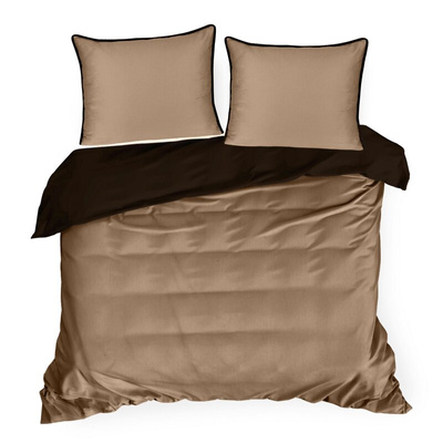Pościel Lunara jasnobrązowa 160x200