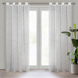 Firana Przel biała 140x250 wariant 6