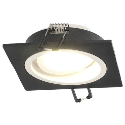 Punktowa oprawa sufitowa wpuszczana TULID SQ Black White IP20 kwadratowa czarna, biały pierścień EDO777534 EDO Solutions