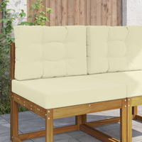 Poduszka do sofy na zewnątrz 2 pcs Kremowy Poliester