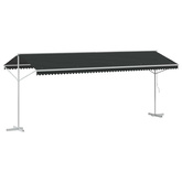 Markiza wolnostojąca antracytowy 6 x 3 m Poliester