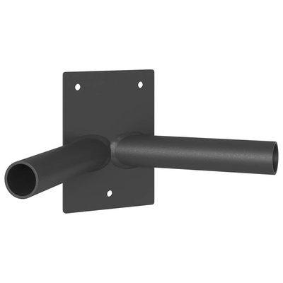Uchwyt na maszt flagowy Czarny 11,5 x 7,5 x 0,2 cm Stal