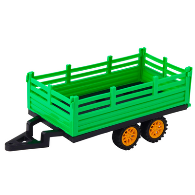 Traktor Farmerski Z Przyczepą Zdalnie Sterowany RC Zielony