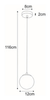 Lampa wisząca K-8034A-1 z serii LAYLA KAJA