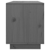 vidaXL Szafka pod TV, szara, 74x35x44 cm, lite drewno sosnowe