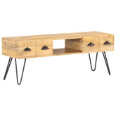 vidaXL Szafka pod TV, 120x35x45 cm, lite drewno mango