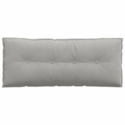 Poduszka na plecy Jasnoszary 120 x 50 cm Tkanina mikrofibrowa