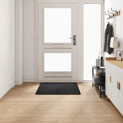 Chodnik dywanowy Czarny 100 x 100 cm 100% Poliester Tuft